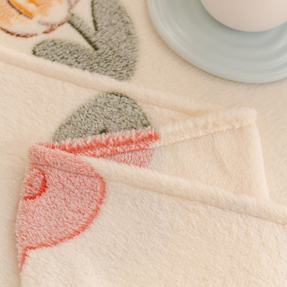 Fleece Sofa Cover Towel Winter Thickened Fleece Sofa Cushion Cartoon Style Leather Sofa Cover