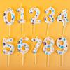 Geburtstagskerzen mit Hundepfoten-Motiv 0-9 Zahlenkerze Kuchenaufsatz Dekorationen für Kinder Hundeliebhaber Partyzubehör velas decorativas