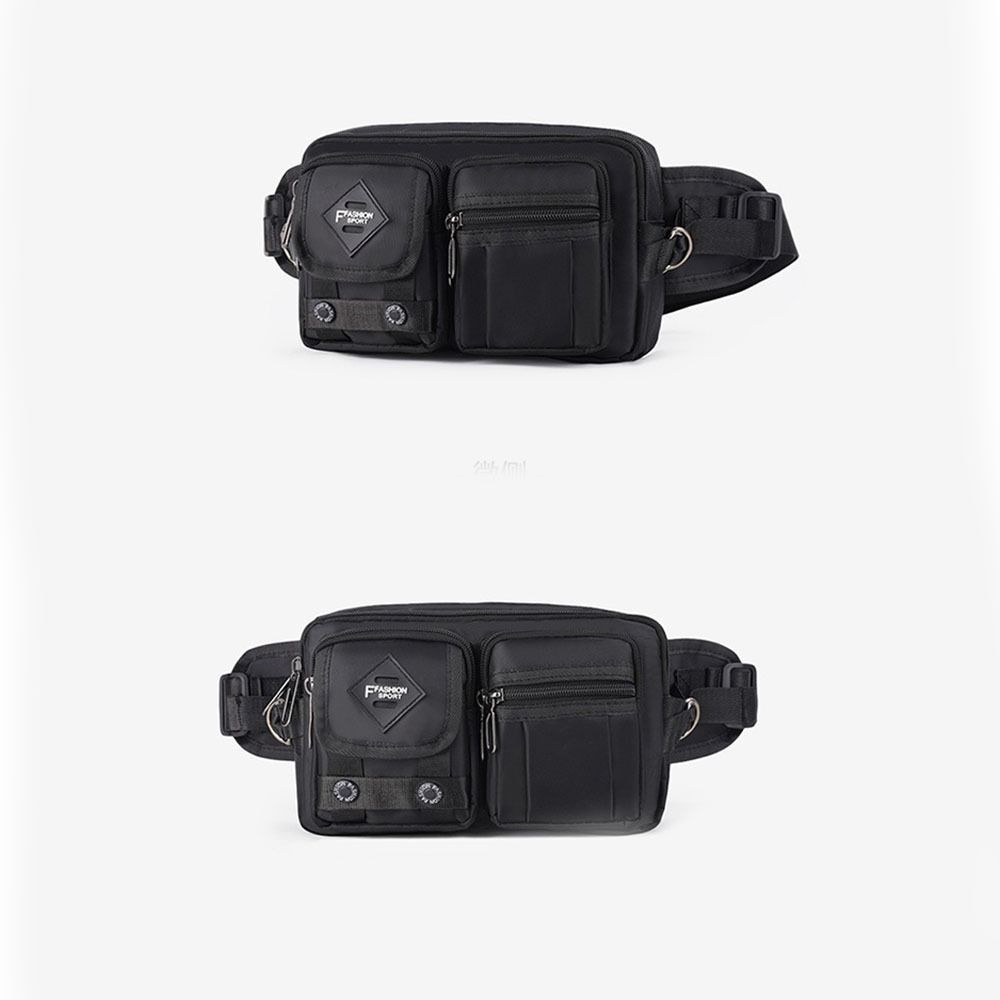 Large Capacity Chest Bag Multi-Compartment Sports Fanny Pack Fashion Men's Waist Bag  Traveling