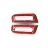 For 2011- Jeep Grand Cherokee Red Front A-Pillar Air Vent Frame Trim Covers