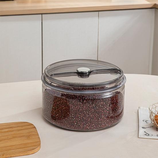 Rice Bucket Transparent Visual Panel Large Capacity Sealing Moisture-Proof Food-Grade Plastic Storage Container