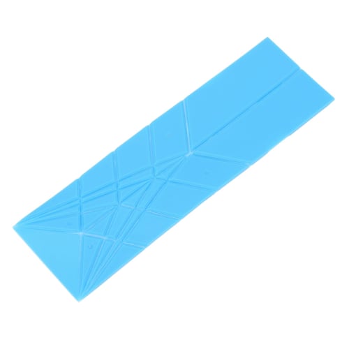 Polygon Measuring Spoons, 2 Large Flat Measuring Spoons for Cooking (Blue)