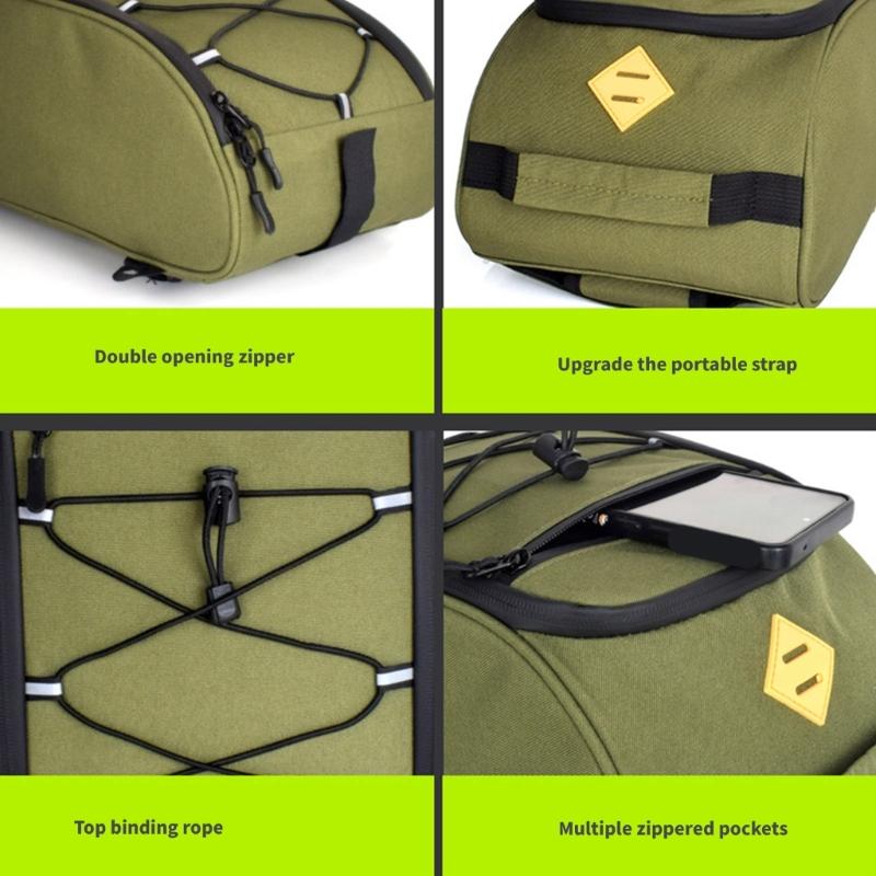 Fahrradpacktaschen mit großem Fassungsvermögen Gepäckträgertasche Radfahren Trunk Tasche Fahrrad Rücksitze Heckaufbewahrungstasche Gepäckträger Beutel