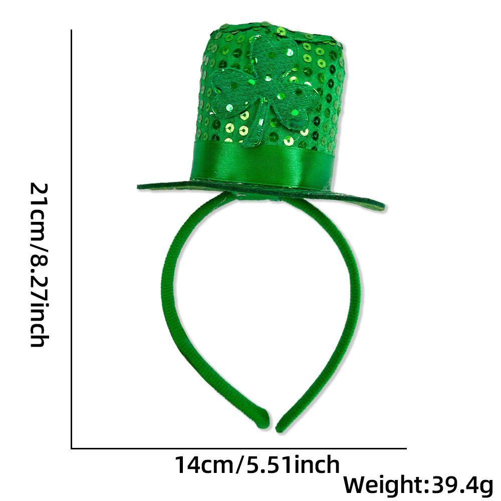 Patricks St Colorful Day Irish Themed Headband Featuring Adorable Design Shamrock