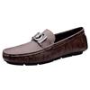 Men’s Trendy Genuine Leather Loafers - Soft Sole Slip-ons, Plus Size Casual Driving Moccasins for Spring & Autumn.