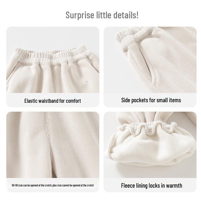 Banxidi Girls' Fleece Lined Winter Casual Pants