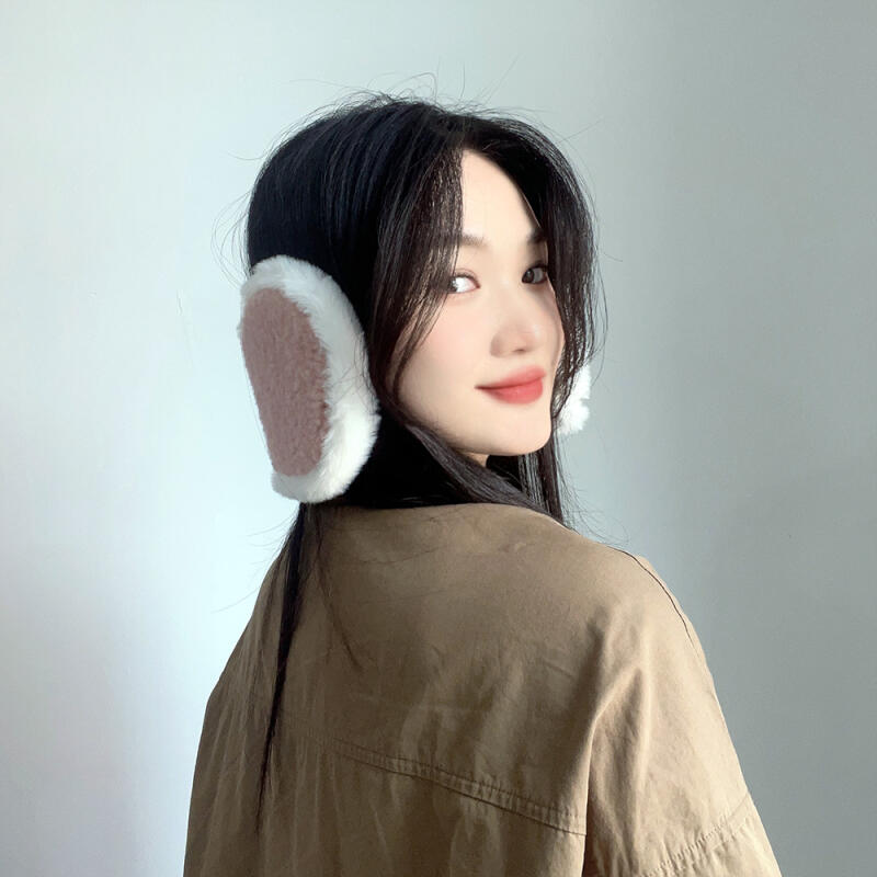 Пушистые наушники (розовый)