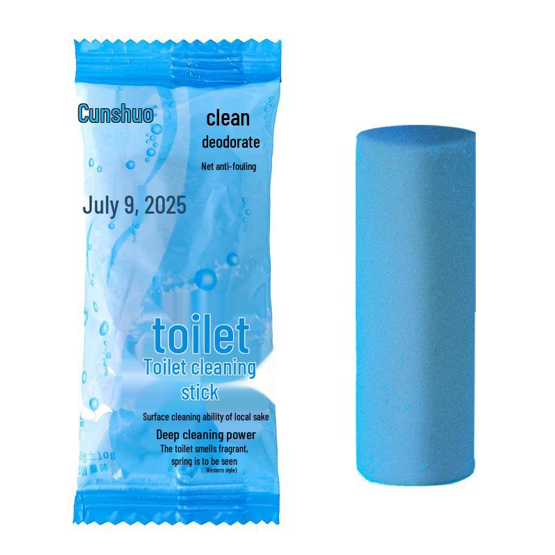 Universal Deodorizing Toilet Cleaner Stick - Blue Bubble Descaler Automatic Brush.
