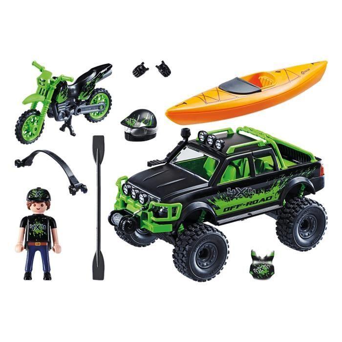 Ensemble de véhicules - PLAYMOBIL - 70460 - Off-Road Truck - Noir, Vert - 1 figurine incluse