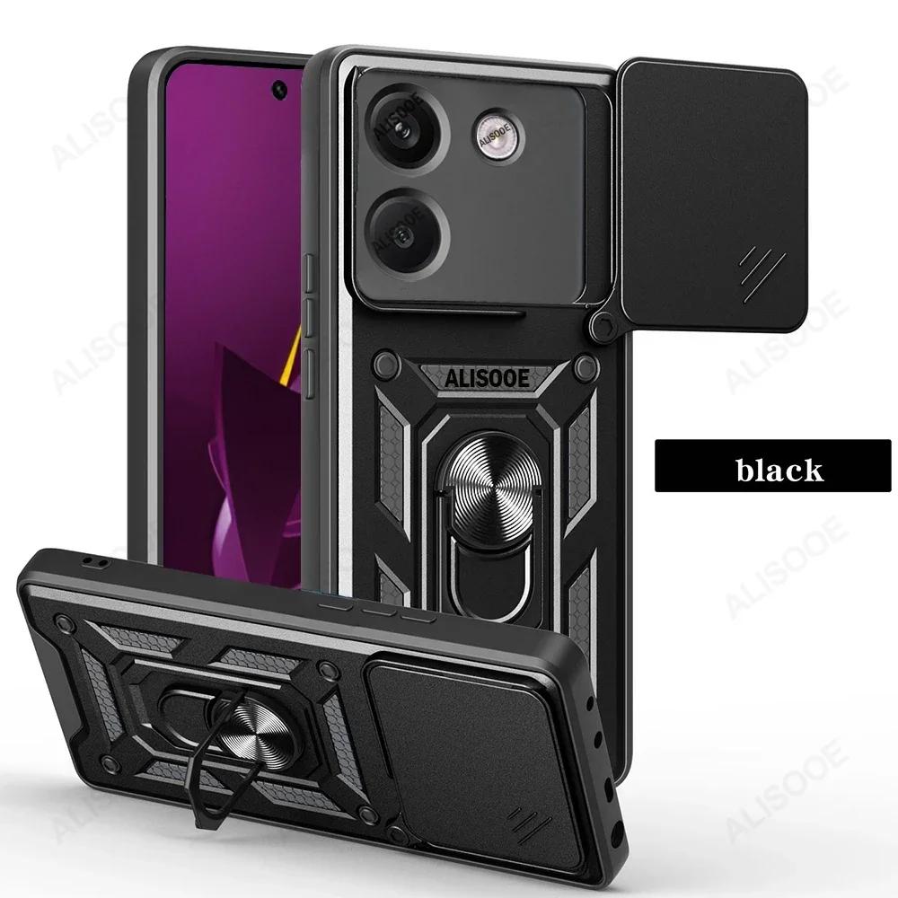 Armor Funda for POCO M7 Pro 5G Case Slide Camera Rotate Ring Stand Shockproof Cover for Xiaomi POCO M7 Pro 5G Capa Funda