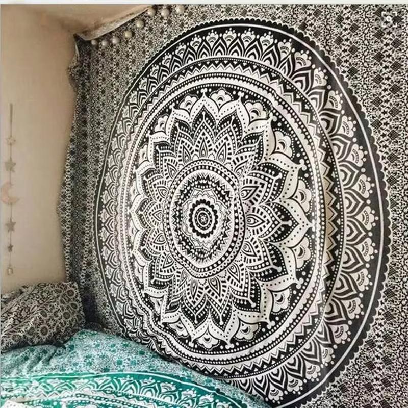 Large Mandala Indian Tapestry Wall Hanging Bohemian Home Decoration Bedroom Living Room Background Cloth Banner Room Decor