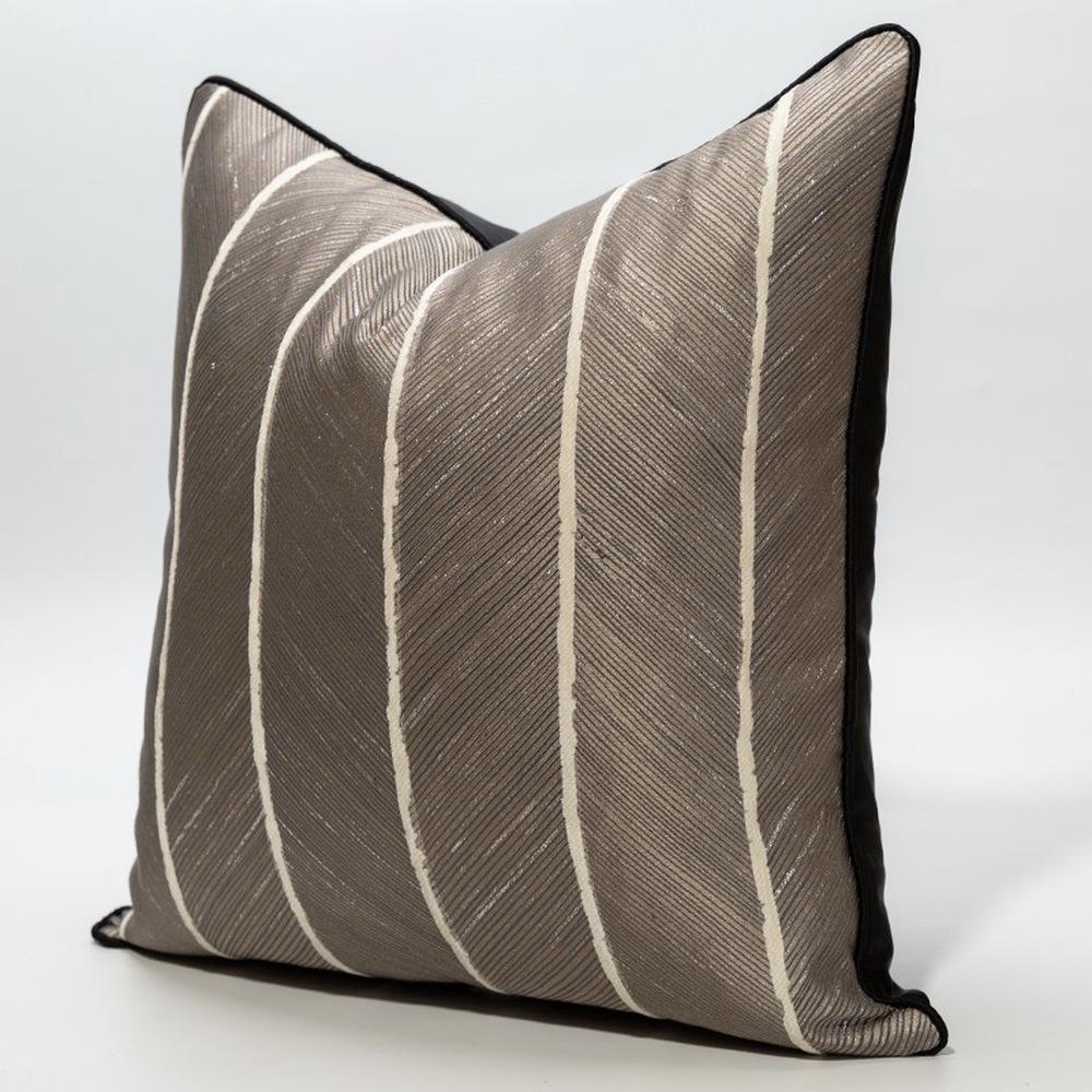 Custom Geometric Stripe Cushion Cover for Sofa and Bedroom Décor