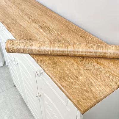 Tapet PVC cu Imitație de Lemn, Lățime 55cm, pentru Ușă, Dulap, Bufet, Masă, Mobilier, Autocolante Impermeabile Autoadezive, Folie Decorativă pentru Casă