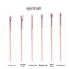 12-teiliges Make-up-Pinselset in zartem Rosa: Ideal für Puder, Rouge und Foundation