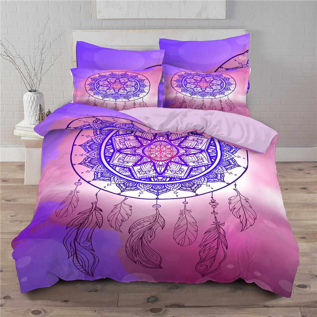 Dreamcatcher Theme Printed Bedding Set Children's Bedroom Quilt and Pillowcase AU/EU/US Double Bed/double Bed Full Size