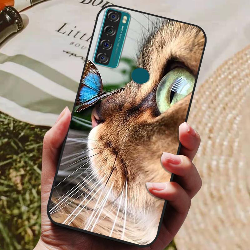 For TCL 20 SE Case Soft Silicone Phone Back Cover For TCL 20 SE TCL20SE TCL20 20SE Cases Coque for TCL 20SE  Fundas Bumper Shell