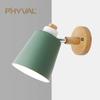 Modern LED Wall Lamp Macaron E27 Blub With Plug For Study Bedroom Bedside Hallway Living Room Home Decoration Lighting Fixtures