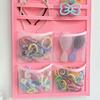 Multifunctional Hairpin Display Rack Wall-mounted Large Capacity Hair Clip Storage Bag Rainbow Design Cloth Hair Bow Organizer