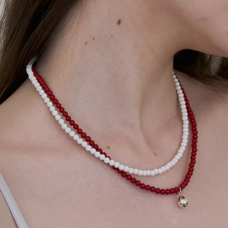 STILL INSTANT Rose with Dew - Necklace 14 (2colors)