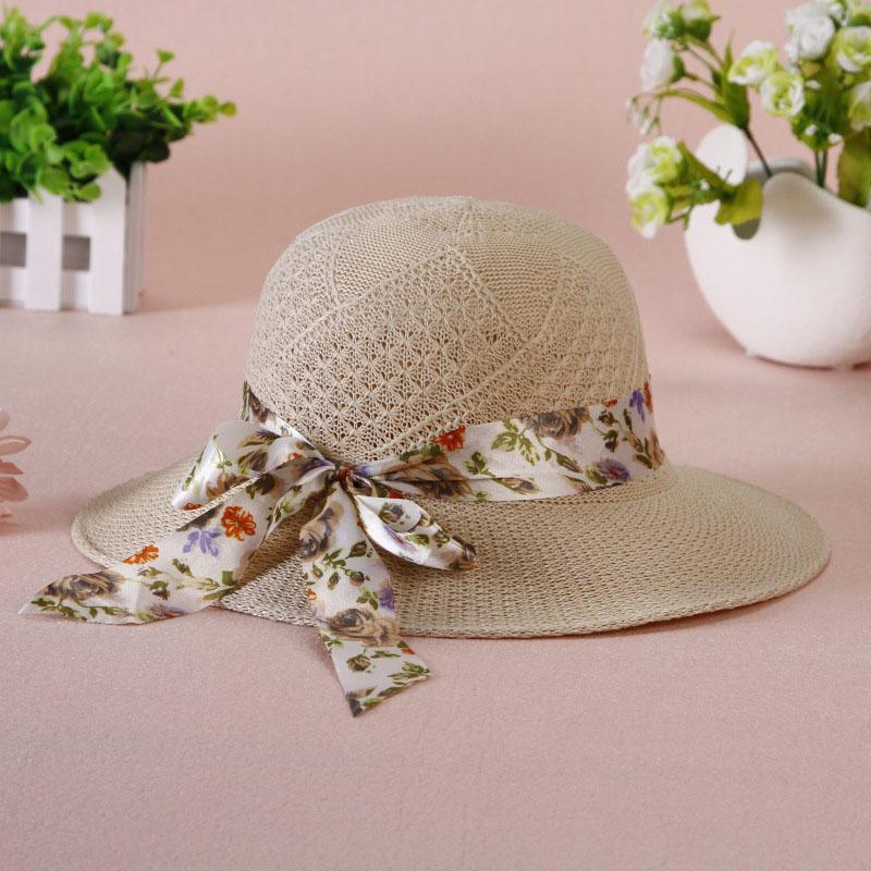 Women Sunscreen Big Brim Straw Hats Summer Foldable Panama Hat Girl Outdoor Beach Visor Sun Cap Female Portable Travel Caps