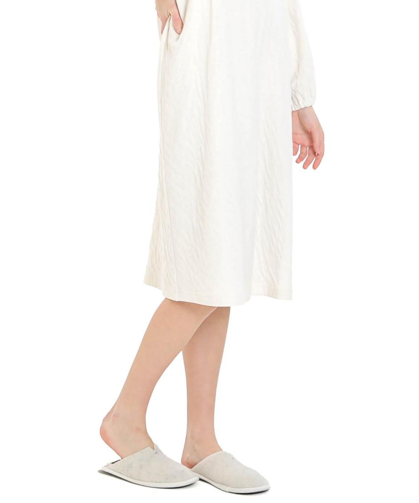 Cotton Bonded Leaf Quilt Dress [Narue]