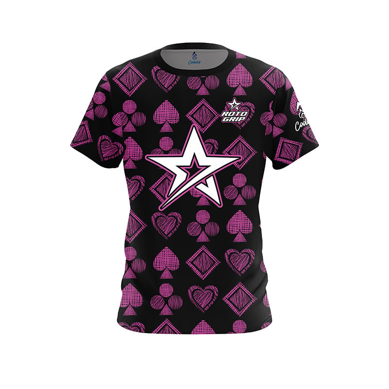 New = Roto Grip Leopard Red Lip Split Color Bowling Jersey Short Sleeve Performance Sports Tee Fan Casual Streetwear Tops