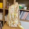 Студенческая школьная сумка, женский рюкзак с принтом в горошек, большой емкости