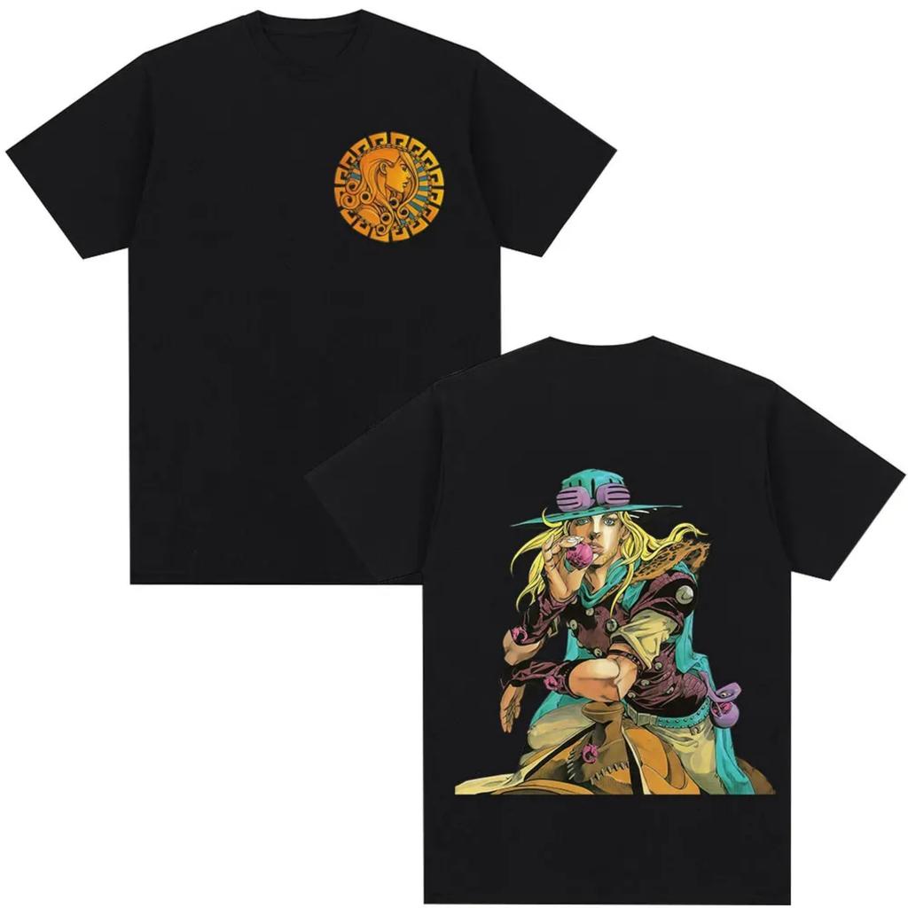 Anime JoJo's Bizarre Adventure STEEL BALL RUN Diego Brando T-Shirts Herrenbekleidung Lässig Harajuku Baumwolle Kurze Ärmel T-Shirts