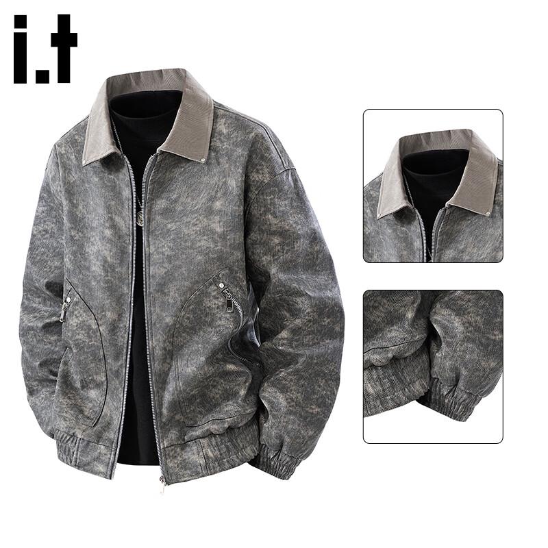 :CHOCOOLATEit Men s Trendy Loose Fit PU Leather Jacket 4XL