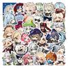 60 New Q-version Genshin Impact Graffiti Stickers, Laptop Water Cup Mobile Phone Case Decoration DIY Stickers