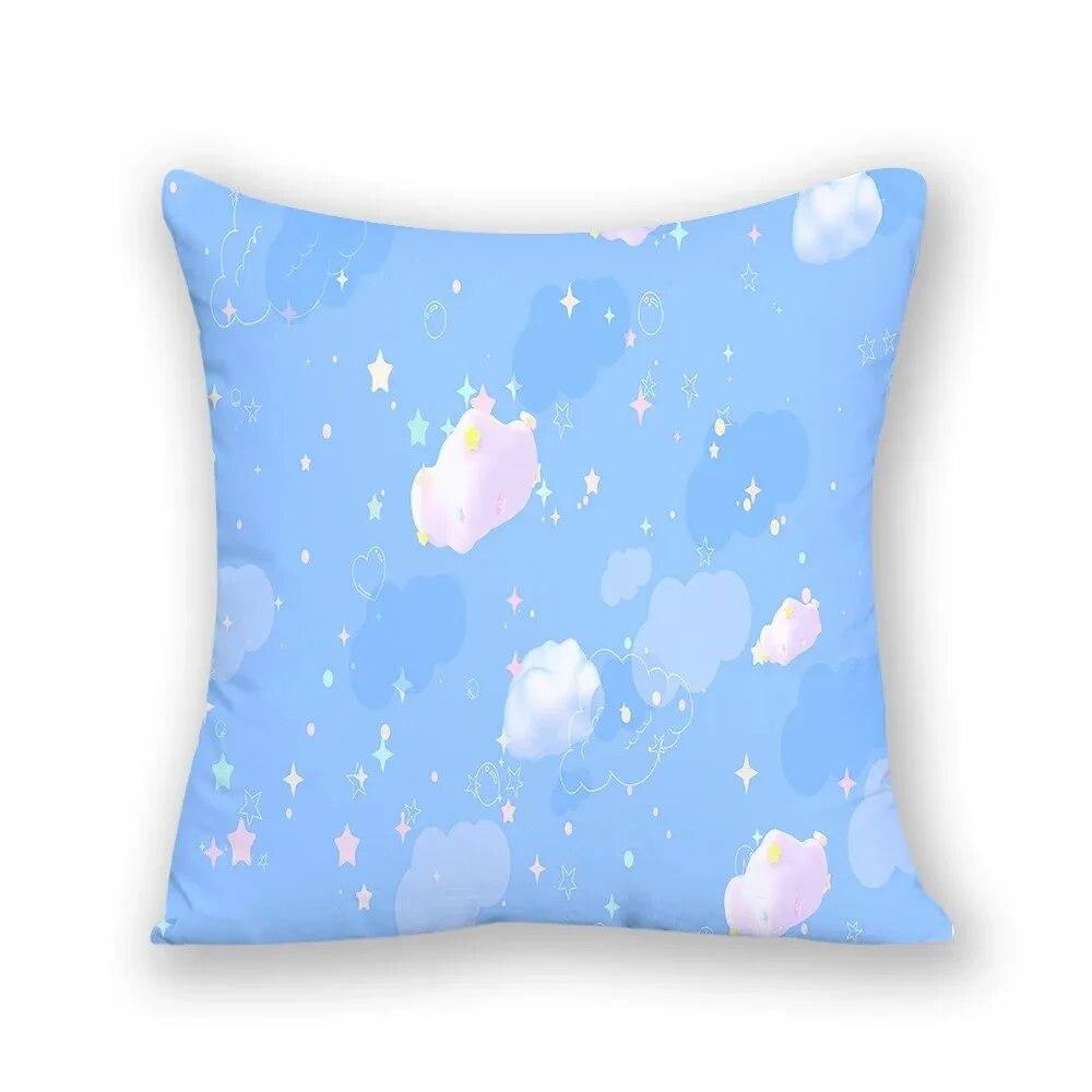Home Decor Pillowcase Pillow Square Cushion Cover Cloud Cartoon Star Decorative Pillow