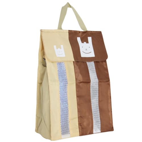 

ideamall Plastic Bag Holder, Garbage Bag Sorter and Storage (Brown)