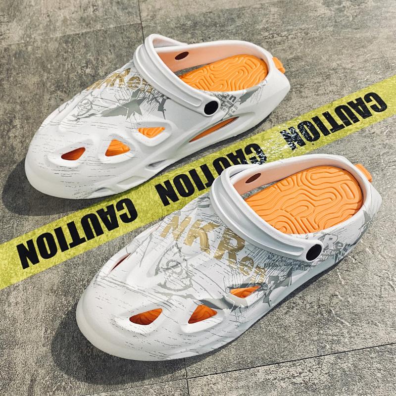 Fashion PARZIVAL Men Causal Summer Sandals EVA Garden Clogs Sandals Soft Hospital Shoes Men Slip On Beach Water Slippers Zapatos Hombre