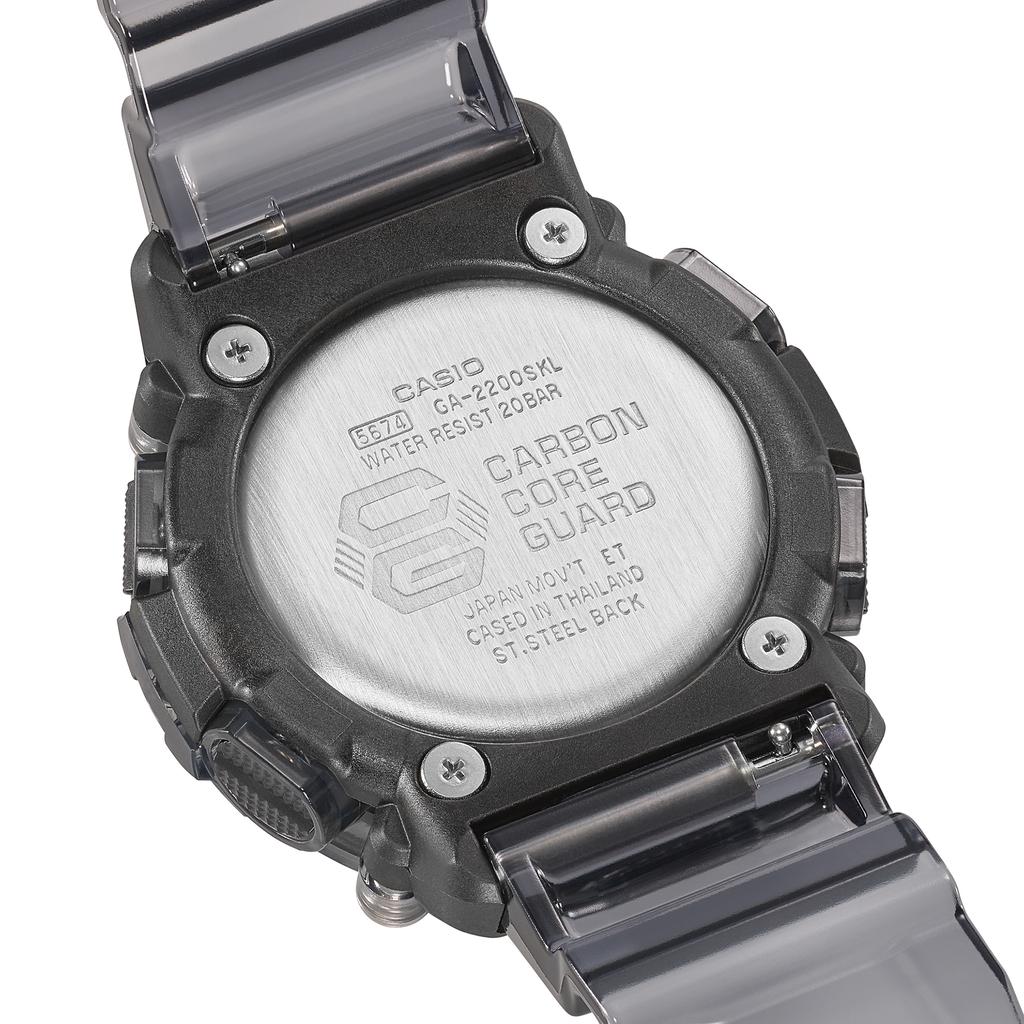 Casio Men's Resin 200M Water Resistant Digital Shock Resistant Quartz Watch GA-2200SKL-8A