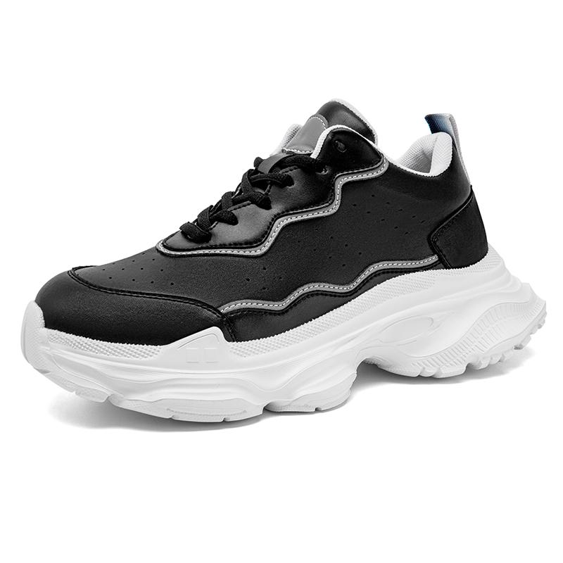 

6.5cm Platform Elevator Shoes Men Lifting Board Shoes Women Chunky Height-Increasing Sneakers Enhancing Increase Casual Shoes 36