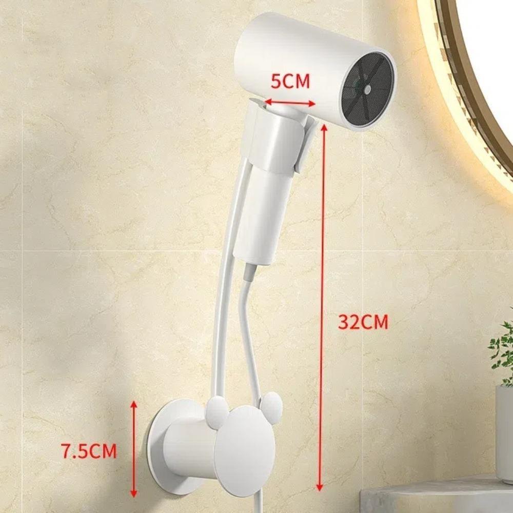 Free Hands Hairdryer Storage Rack Wall-mounted Air Duct Storage Rack Hair Dryer Organizer  Bathroom