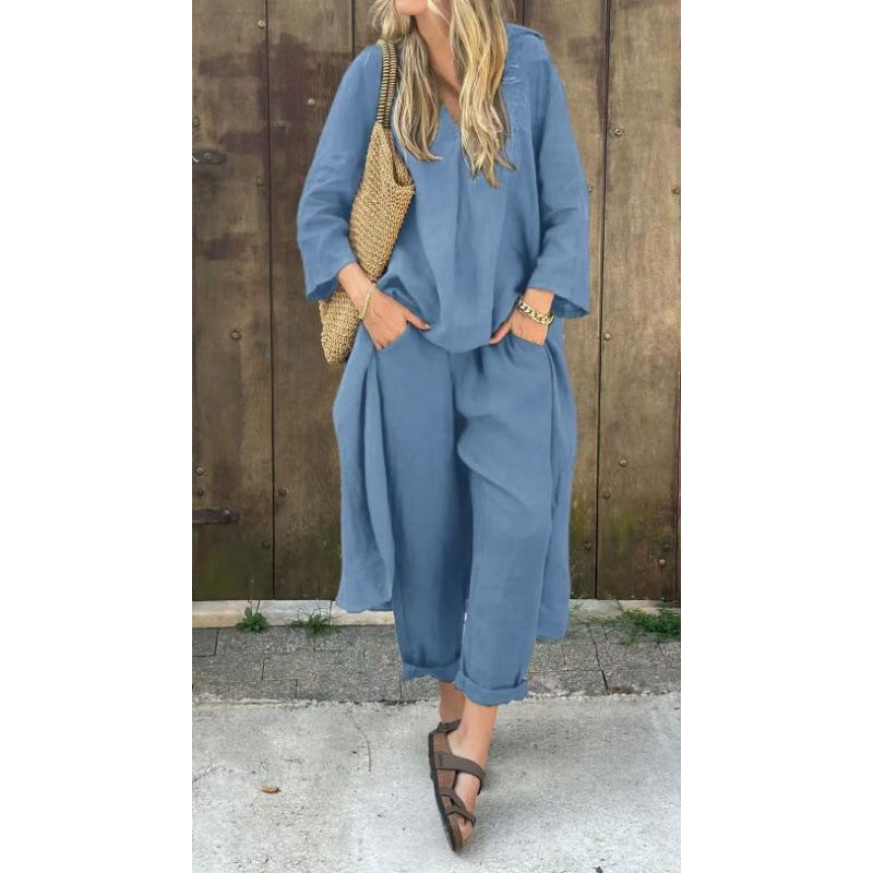 DICFY Women's Fashion Autumn Winter Casual Long Sleeve Pants Suits