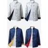Traditional Chinese Tang Clothing Outer Jacket For Men With Doublesided Wear And Pocket Decor Perfect For Autumn
