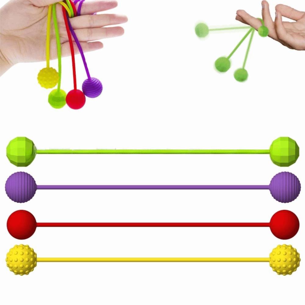 4Pcs/Set Fingertips Beads Colourful Fingertips Sensory Toy Finger Exercise Toy Finger Exercise