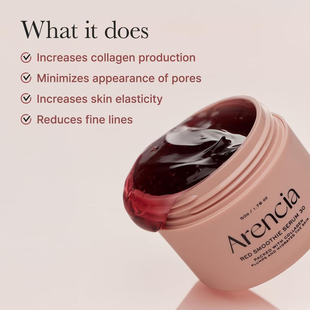 arencia Overnight Red Smoothie Face Mask Serum 50g