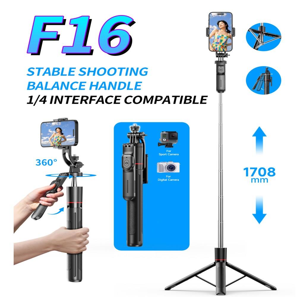 BSLIUFANG 2025 New 1.7M 360°wireless Control Convenient Remote Selfie Stick Tripod Foldable Stand with Light Smartphone Stand