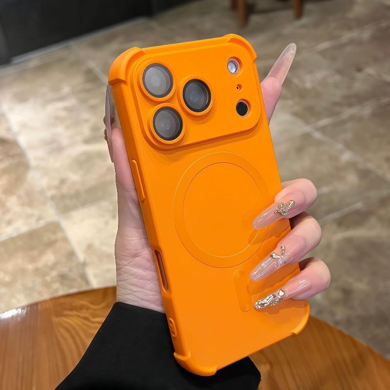 Magnetický nárazuvzdorný silikonový nárazník Pouzdro na telefon Pro iPhone17 16 15 14 13 12 17ProMax Plus Pro Magsafe Bezdrátové nabíjení Kryty