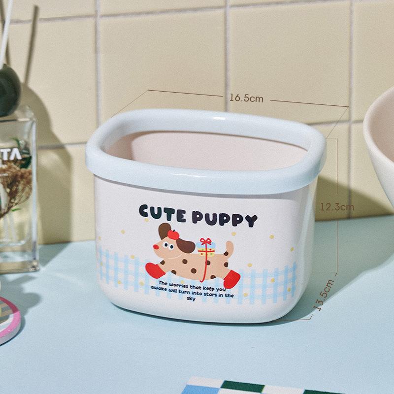 

Прекрасное маленькое настольное мусорное ведро с крышкой, мини-креативная корзина, для хранения на столе в общежитии, стильное, компактное, практичное, для дома, спальни Without cover