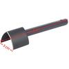 25mm / 30mm / 40mm V Shape Cutter Punch Carbon Steel Heat-Treated Leather Punch Tool Belt End Cutter DIY Leather Craft