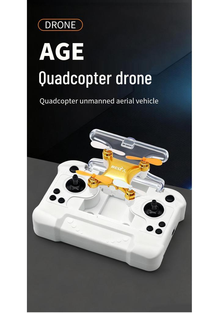Compact Children's Mini Drone: Fixed-Height Quadcopter Remote Control Toy