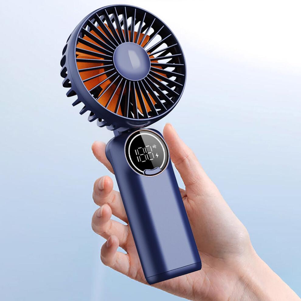(Beige) z3 6 Snelheden Digitale Display Koelventilator Geluidsarm 180 Graden Draaibaar Handventilator