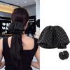 Skirt-style Polka Dot Bow Hair Clip, Back Of The Head Bun Ponytail Clip Hair Accessories
