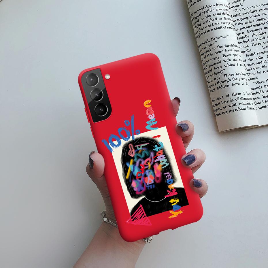 For Samsung Galaxy S21 Plus Ultra 5G Case Cute Painted Silicone Soft Protective Phone Cover for Samsung S 21 S21 plus ultra Case