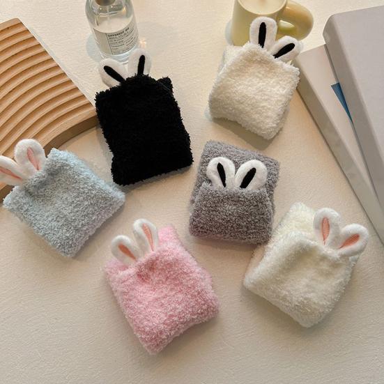 Plush Socks with Rabbit Ears Women Winter Warm Fluffy Socks Thick Soft Cute Floor Socks for Home Bedroom Living Room Sleep