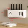 Wall Mounted WiFi Router Shelf Plastic Power Cable Organizer  for Power Strips & Home Decor